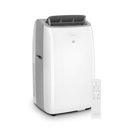 Klarstein Mobile Klimaanlage mit Abluftschlauch, 3-in-1 Klimagerät mit Ventilator, Luftentfeuchter & Nachtmodus, Kleine & Portable Klimaanlage für Wohnung & Büro, Niedriger Verbrauch, 12000 BTU