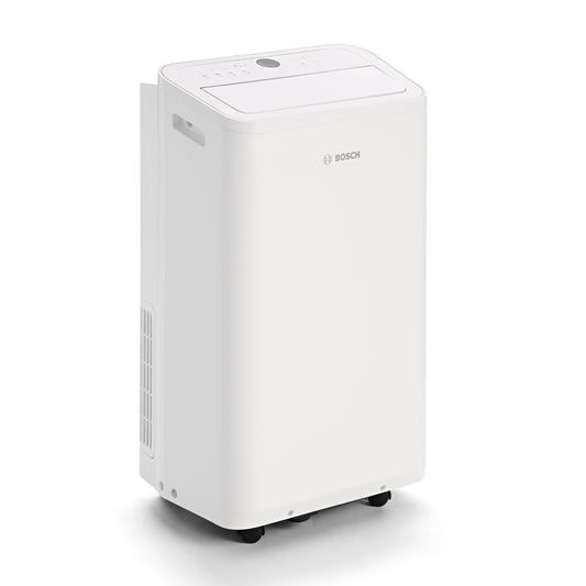 Bosch Cool 2000 Mobiles Klimagerät - 3-in-1 Klimaanlage, Luftentfeuchter, Ventilator - 2,6 kW für Räume bis zu 35m² - Mit Auto-Modus, Silent-Modus Sleep-Modus