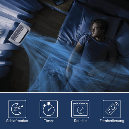 SUNTEC Mobiles Klimagerät Coolfixx 16000 BTU APP – Klimaanlage mobil und leise mit Smart App Steuerung – Entfeuchter für Räume bis 70 qm – Mobile Kühlung & Heizung für zuhause – 16.000 BTU