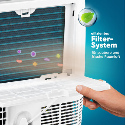 Klimaanlage Mobil 12000 BTU/h (3.500 Watt) - Mobiles Klimagerät 4in1 mit WiFi/App Monoblock Kältemittel - Fernbedienung, 24h-Timer, Luftentfeuchter, Nachtmodus (12000 BTU)